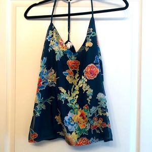 Halter silk top